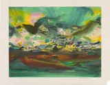 Chu Teh-chun, Etincelante élégance (Sparkling Elegance), 2008, Lithograph in colours, on Arches paper, with margins
