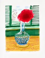 David Hockney, My Window: No. 281, 23rd July 2010, 2010/2019, iPad drawing in colours, printed on archival paper, with full margins, with the illustrated 248-page chronology book numbered '0136', original clamshell box, print portfolio and cardboard box