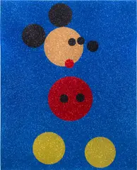Damien Hirst, Mickey (Blue Glitter), 2016, Screenprint in colours with glitter, on Somerset paper, the full sheet
