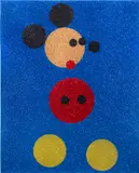 Damien Hirst, Mickey (Blue Glitter), 2016, Screenprint in colours with glitter, on Somerset paper, the full sheet