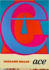 ACE (Large) by Harland Miller, 2019, Woodcut in colours, on wove paper, the full sheet, offered Mar 2025