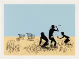 Banksy, Trolleys (Colour), 2007, Screenprint in colours, on Arches paper, with full margins