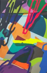 TENSION: one plate by Kaws, 2019, Screenprint in colours, on Saunders Waterford paper, the full sheet, offered Mar 2025
