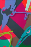 Kaws, TENSION: one plate, 2019, Screenprint in colours, on Saunders Waterford paper, the full sheet