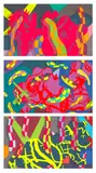 Kaws, LOST TIME; ALONE AGAIN; and FAR FAR DOWN, 2018, The complete set of three screenprints in colours, on wove paper, the full sheets