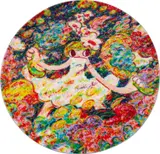 Ayako Rokkaku, Magic Hand, 2020, Microfibre rug printed in colours