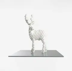 Kōhei Nawa, Particle-Trans-Deer (MB), 2020, Nylon, stainless steel and glass multiple