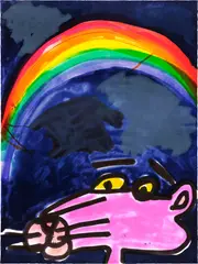 Katherine Bernhardt, Chroma, 2021, Lithograph in colours, on Somerset Velvet paper, the full sheet