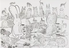 Atsushi Kaga, Waiting for Spring (Diptych), 2022, The pair of lithographs, on wove paper, the full sheets