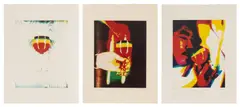 Ay-O, Three works from the series Then, Mr. Ay-O got drunk by the Rainbow, Three screenprints in colours, on wove paper, with full margins