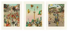 R.A. Sir Peter Blake, Far East Suite, 2013, The complete set of three screenprints in colours, on Somerset paper, with full margins
