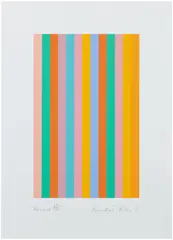 Bridget Riley, Around (S. 78, T. & G. 78), 2011, Screenprint in colours, on Fabiano 5 paper, with full margins
