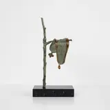 Salvador Dalí, Persistence de la mémoire (Persistence of Memory) (D. 602), 1981, Bronze sculpture with green patina, mounted on a marble base