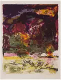 Zao Wou-ki, Untitled (Å. 338), 1989, Lithograph in colours, on Arches paper, with full margins