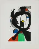 Joan Miró, La Femme du Marin (The Sailor's Wife) from People of the Sea (D. 1281), 1990, Aquatint and drypoint in colours with carborundum, on BFK Rives paper, with full margins