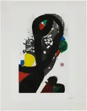 Joan Miró, La Veuve du Corsaire (The Corsair's Widow) from People of the Sea (D. 1277), 1990, Aquatint and drypoint in colours with carborundum, on BFK Rives paper, with full margins