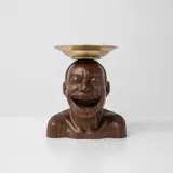Yue Minjun, Surplus Value (Brown), 2019, Copper and wood multiple, contained in the original wooden box with brown printed image