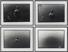 Rong Rong, East Village, Beijing, No.2 (Zhang Huan, "12 Square Meters"), 1994, Four gelatin silver prints