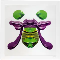 Cj Hendry, Rorschach Card III, 2019, Three-layer lenticular lens print in colours, the full sheet