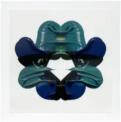 Cj Hendry, Rorschach Card X, 2019, Three-layer lenticular lens print in colours, the full sheet