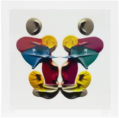 Cj Hendry, Rorschach Card VI, 2019, Three-layer lenticular lens print in colours, the full sheet