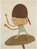 Yoshitomo Nara, Marching on a Butterbur Leaf