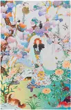 Tomokazu Matsuyama, The Couch Unsent Piano, 2021, Digital print and screenprint with pearlised ink, white gloss and hand applied gold leaf, on Somerset paper, the full sheet