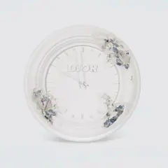 Daniel Arsham x Dior, Future Relic Eroded Clock, 2020, Hydrostone and quartz crystal sculpture, contained within the original crate, with hourglass, and gloves