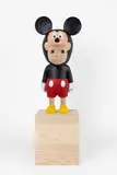 Satoru Koizumi, "WITH" Mickey, 2020, Wood sculpture painted in colours, with accompanying original wood base, wood box and white gloves