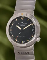 Iwc, A titanium diver’s wristwatch with centre seconds, date and bracelet, 1987, Switzerland