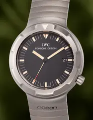 Iwc, An iconic titanium diver’s wristwatch with centre seconds, date, bracelet, guarantee and presentation box, 1988, Switzerland