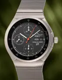 Iwc, A fine titanium chronograph wristwatch with day, date and bracelet, 1982, Switzerland