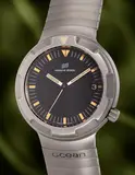 Iwc, An iconic titanium diver's wristwatch with centre seconds, date and bracelet, 1983, Switzerland