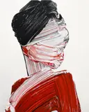 Teppei Takeda, Painting of Painting 026, 2019, acrylic on paper mounted on wooden board