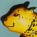 Sun Yitian, A Tender Panther, 2017, acrylic on canvas