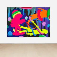 Kaws, PAY THE DEBT TO NATURE, 2010, acrylic on canvas