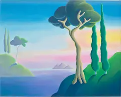 Daisy Dodd-Noble, Italian Landscape, 2021, oil on linen
