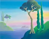 Daisy Dodd-Noble, Italian Landscape, 2021, oil on linen