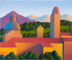 Pontremoli by Salvo, 1993, oil on canvas, sold Jun 2024