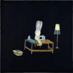 Atsushi Kaga, Usacchi Sewing, 2012, acrylic on board