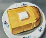 Ulala Imai, BUTTER TOAST, 2020, oil on canvas