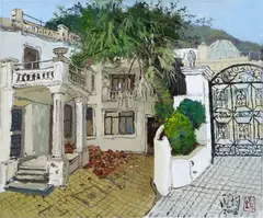 Romeo & Juliette's Balcony by Pang Jiun, 2008, oil on canvas, sold Jun 2024