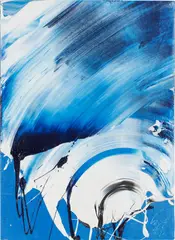 Kazuo Shiraga, Work, 1982, acrylic on canvas mounted onto panel