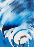 Kazuo Shiraga, Work, 1982, acrylic on canvas mounted onto panel