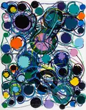 Atsuko Tanaka, 88D, 1988, enamel on canvas