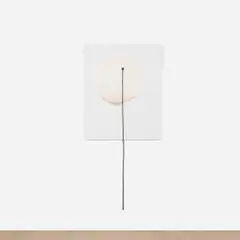 Takesada Matsutani, Line for Circle, 2018, vinyl adhesive and string on canvas