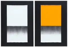 Kim Sou Sou, Two Works: (i) Fire; (ii) Fire, 2021, oil on canvas