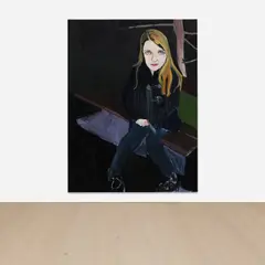 Chantal Joffe, Moll in the Park, 2010, oil on board