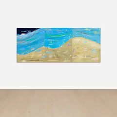Untitled by Rafa Macarrón, 2008, mixed media on canvas, in 3 parts, offered Jun 2024