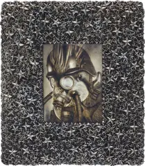 Ronald Ventura, The Hunting Ground Series 2, 2015, oil on canvas, in artist's frame